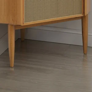 Two-door bar cabinet with compartment and shelf - Image 5