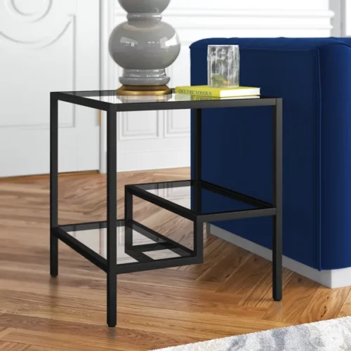 Covino side table with 2 shelves - Image 2