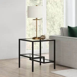 Covino side table with 2 shelves - Image 3