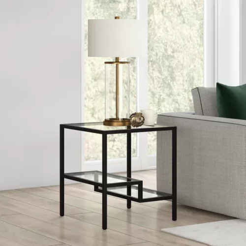 Covino side table with 2 shelves - Image 3