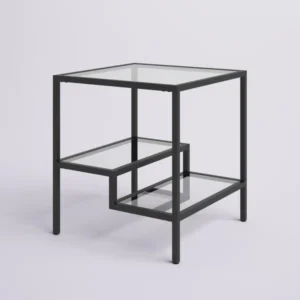 Covino side table with 2 shelves - Image 5