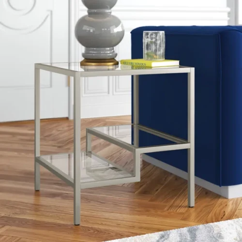 Covino side table with 2 shelves - Image 7