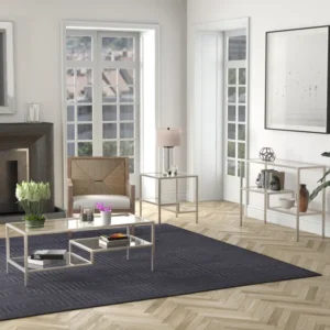 Covino side table with 2 shelves - Image 9