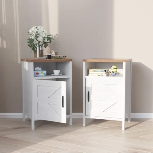 Wafi natural wood side table "2 pieces" - Image 4