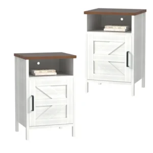 Wafi natural wood side table "2 pieces" - Image 5