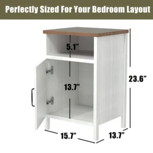 Wafi natural wood side table "2 pieces" - Image 8