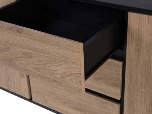 0011901 3 drawer sideboard light wood blackpool