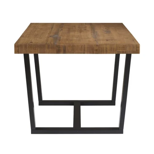 0003272 drishti solid wood trestle dining table