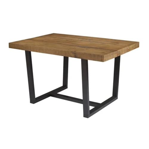 0003273 drishti solid wood trestle dining table