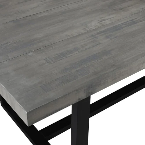 0003284 drishti solid wood trestle dining table