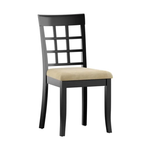 0003414 jilla slat back side chair in black set of 2