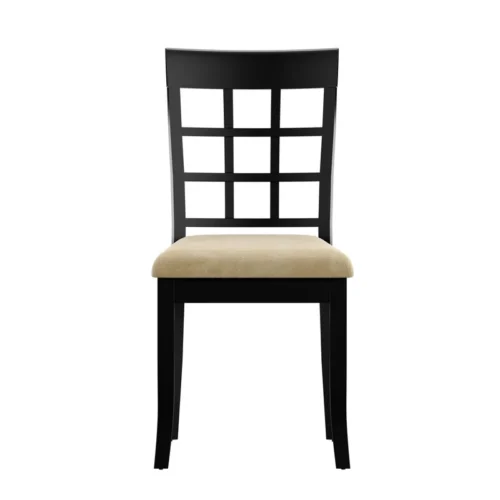 0003416 jilla slat back side chair in black set of 2