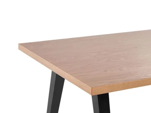 0007779 culina wood and black dining table