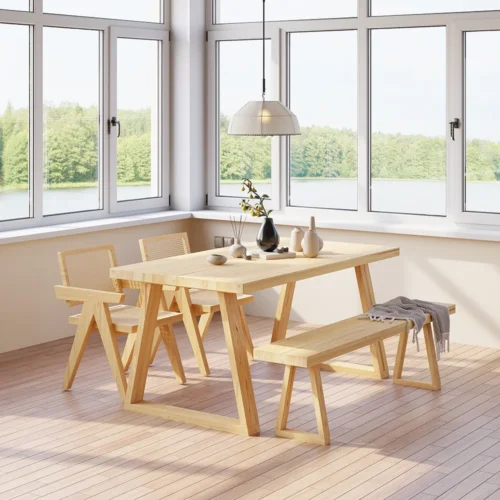 0007801 timiz rectangular dining table