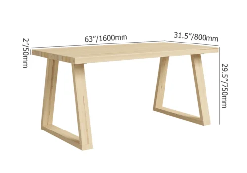 0007810 timiz rectangular dining table