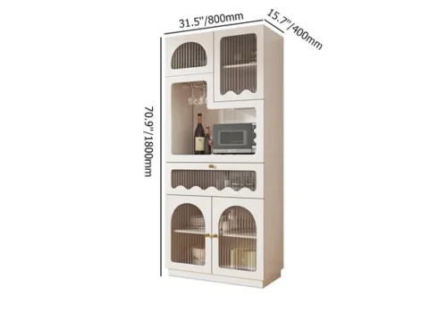 0009392 white freestanding pantry cabinet small buffet pantry storage cabinet