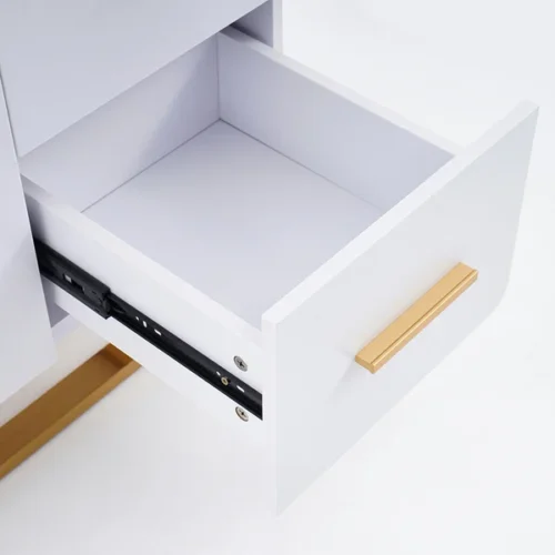 0009420 white sideboard nordic buffet with doors drawers adjustable shelf in small