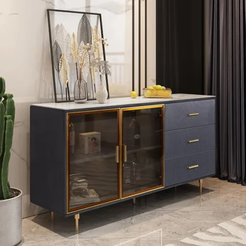 0009478 cofab 59 sideboard sinteredstone top luxury buffet tempered glass doors in large