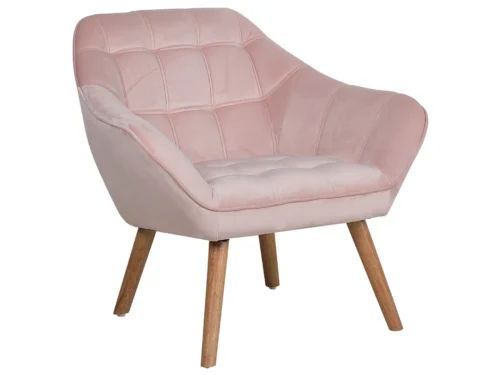 0011327 velvet armchair pink karis