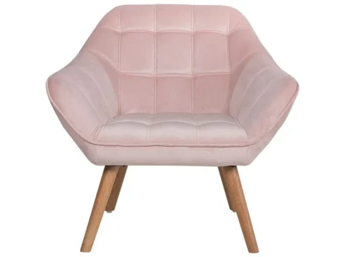 0011328 velvet armchair pink karis