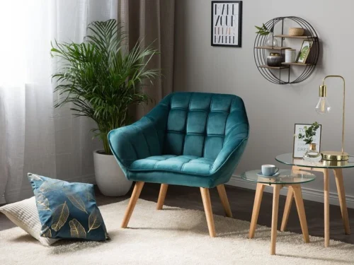 0011348 velvet armchair pink karis