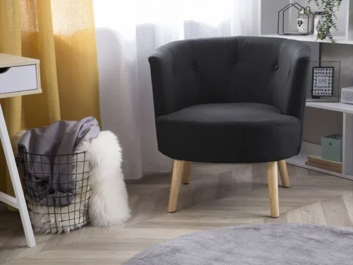 0011384 fabric tub chair off white odenzen