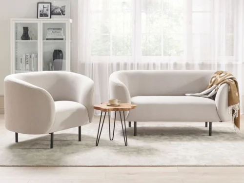 0011446 fabric armchair beige loen