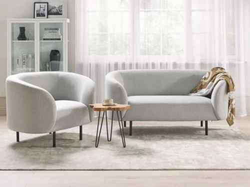 0011458 fabric armchair beige loen