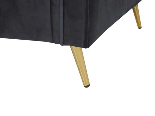 0011475 velvet armchair black vietas