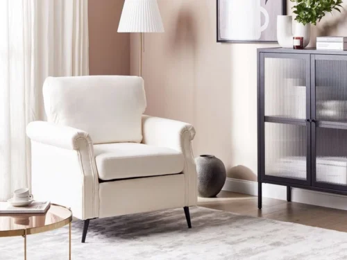 0011505 velvet armchair black vietas
