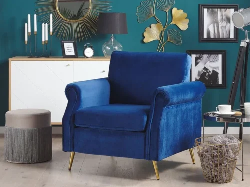 0011513 velvet armchair black vietas
