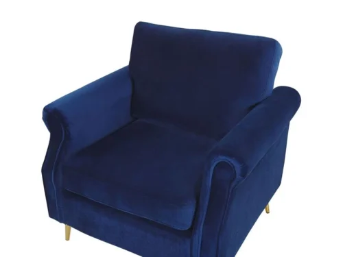 0011516 velvet armchair black vietas