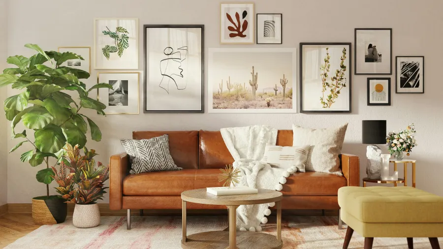 Modern inspirations for decorating living room walls in creative ways 1 جدران غرف المعيشة