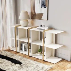 Armia Natural Wood Bookcase with Shelves - Image 3