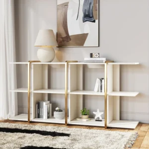 Armia Natural Wood Bookcase with Shelves - Image 4