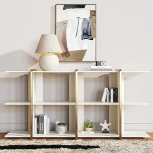 Armia Natural Wood Bookcase with Shelves - Image 5