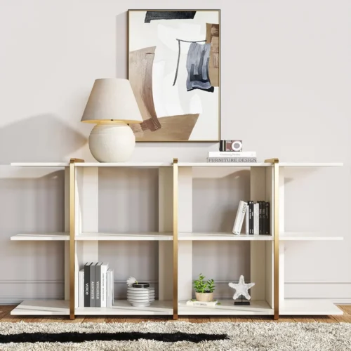 Armia Natural Wood Bookcase with Shelves - Image 5