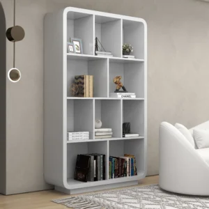 Picanto Natural Wood Bookcase with 4 Shelves