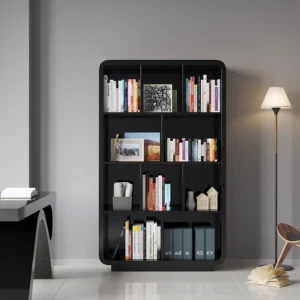Picanto Natural Wood Bookcase with 4 Shelves - Image 11