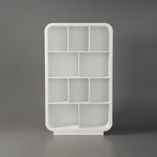 Picanto Natural Wood Bookcase with 4 Shelves - Image 6