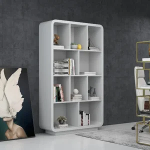 Picanto Natural Wood Bookcase with 4 Shelves - Image 7