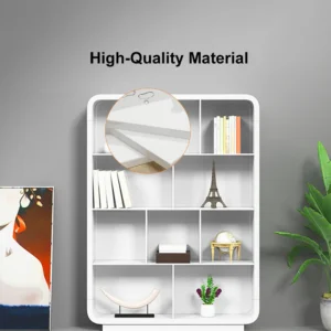 Picanto Natural Wood Bookcase with 4 Shelves - Image 8