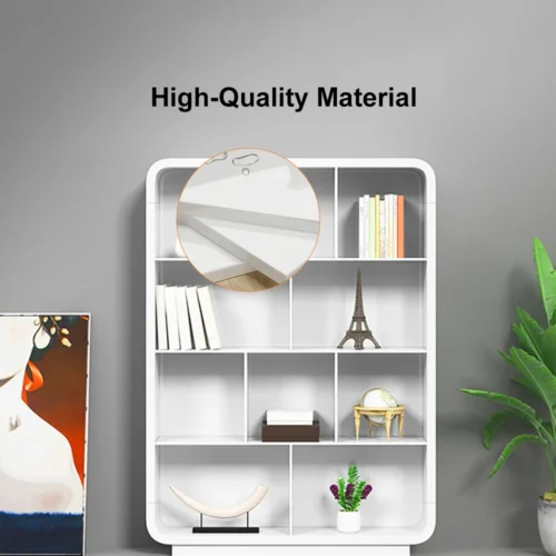 Picanto Natural Wood Bookcase with 4 Shelves - Image 8