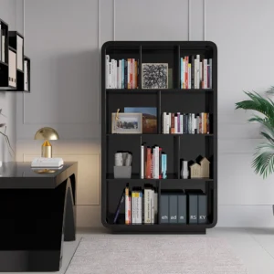 Picanto Natural Wood Bookcase with 4 Shelves - Image 9