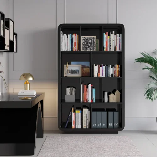 Picanto Natural Wood Bookcase with 4 Shelves - Image 9