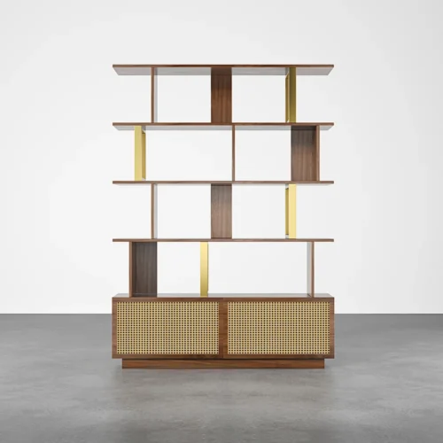 Loria multi-purpose natural wood bookcase - Image 8