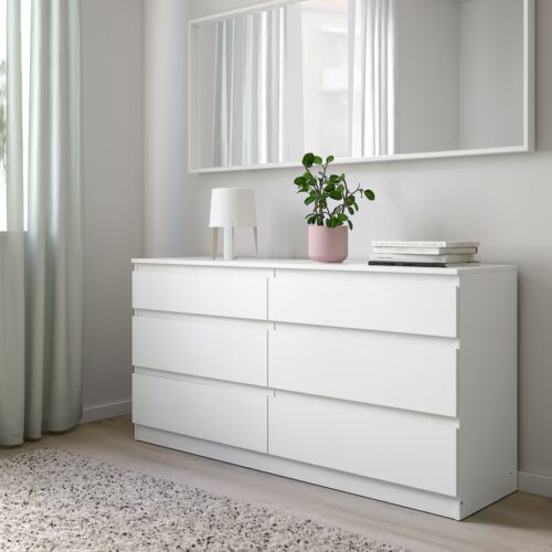Colin 6-Drawer Chest of Drawers, White