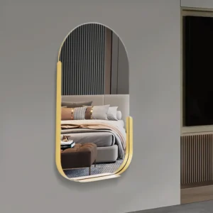 Elegant Golden Bow Mirror - Image 3