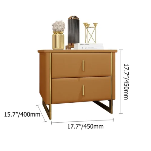 Geneva Bedroom Table 2 Drawer - Image 13