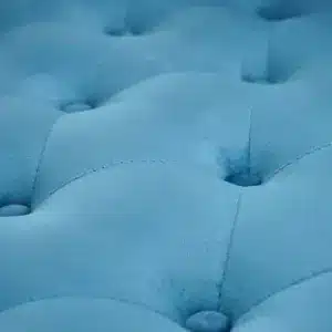 كنبة سيلستا المخملية الزرقاء 3 مقاعد خشب طبيعى